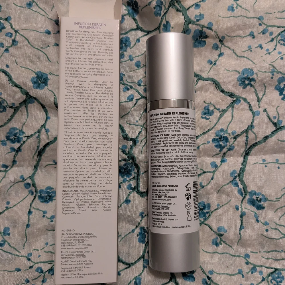 New Keratin Complex Infusion Therapy Hair Treatment - New In Box Unused